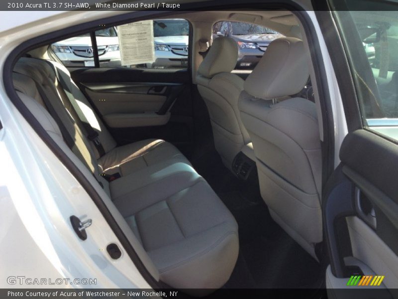 White Diamond Pearl / Taupe 2010 Acura TL 3.7 SH-AWD