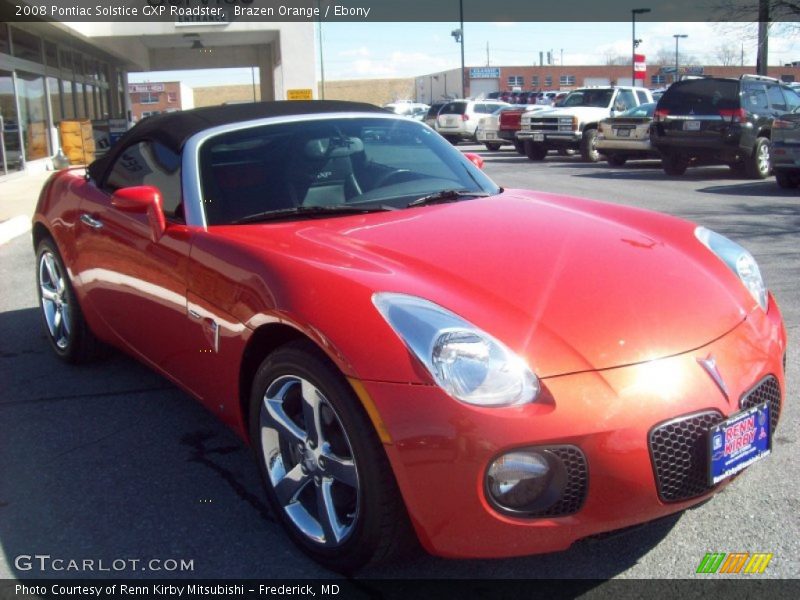 Brazen Orange / Ebony 2008 Pontiac Solstice GXP Roadster