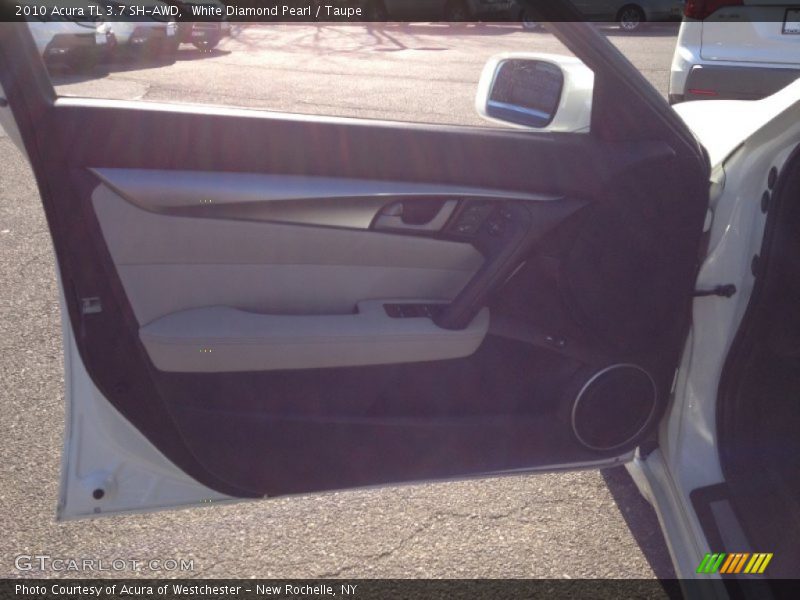 White Diamond Pearl / Taupe 2010 Acura TL 3.7 SH-AWD