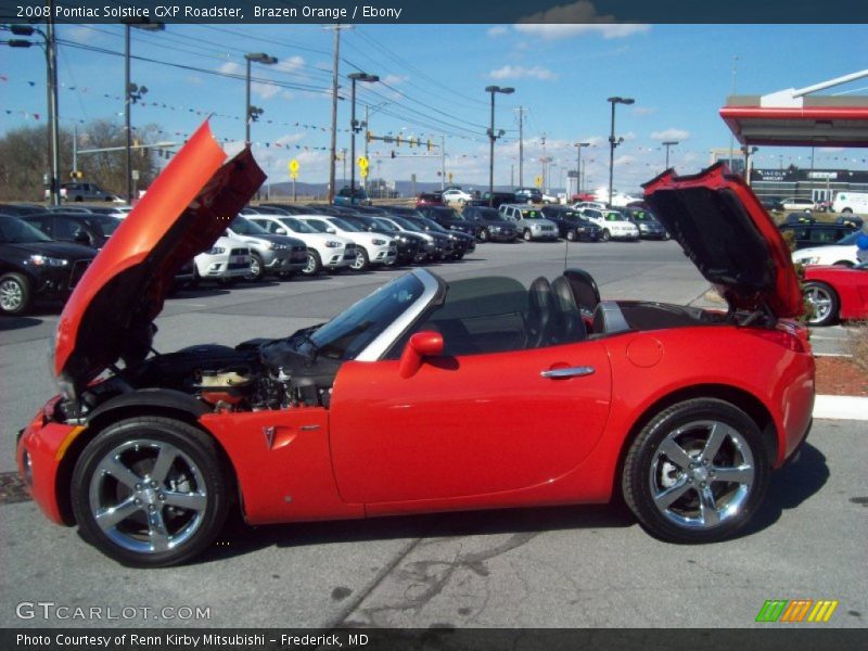 Brazen Orange / Ebony 2008 Pontiac Solstice GXP Roadster