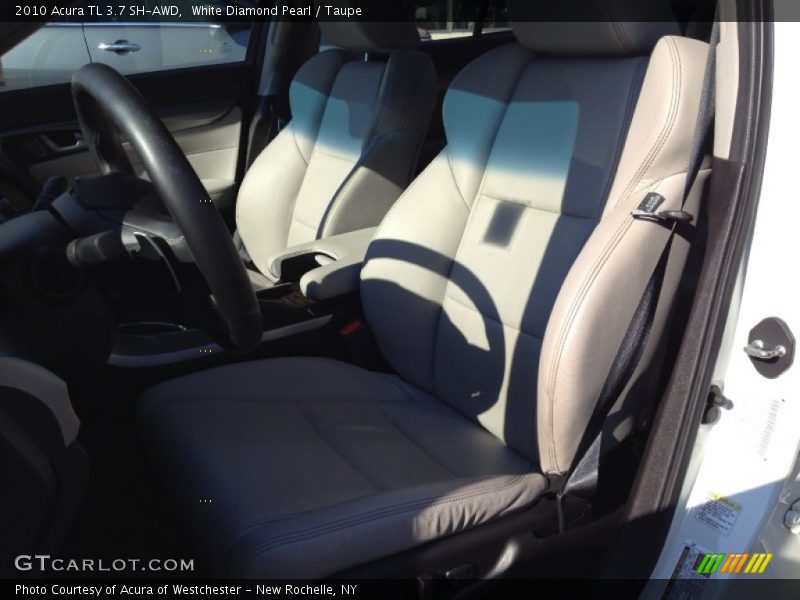 White Diamond Pearl / Taupe 2010 Acura TL 3.7 SH-AWD