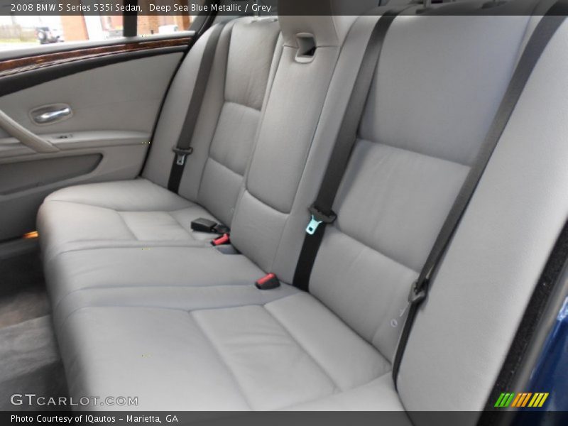 Deep Sea Blue Metallic / Grey 2008 BMW 5 Series 535i Sedan