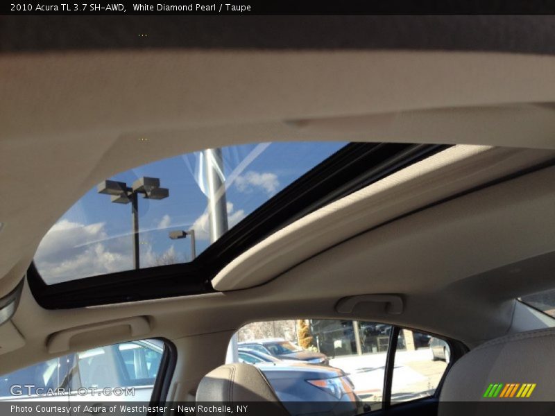 White Diamond Pearl / Taupe 2010 Acura TL 3.7 SH-AWD