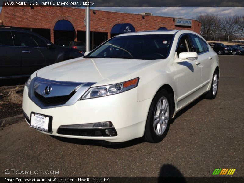 White Diamond Pearl / Ebony 2009 Acura TL 3.5