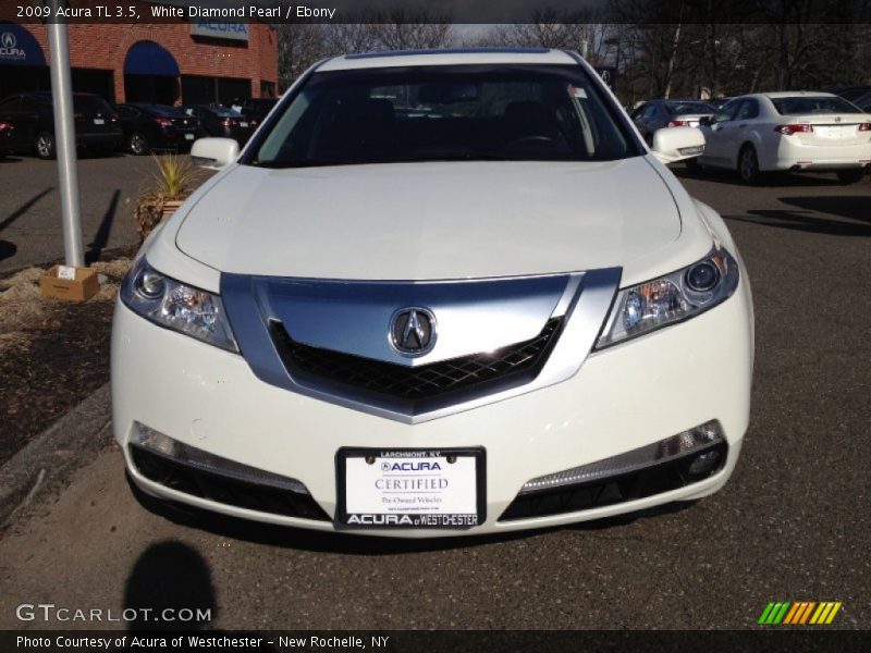 White Diamond Pearl / Ebony 2009 Acura TL 3.5