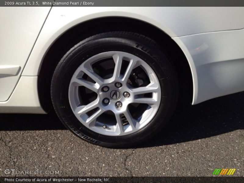 White Diamond Pearl / Ebony 2009 Acura TL 3.5
