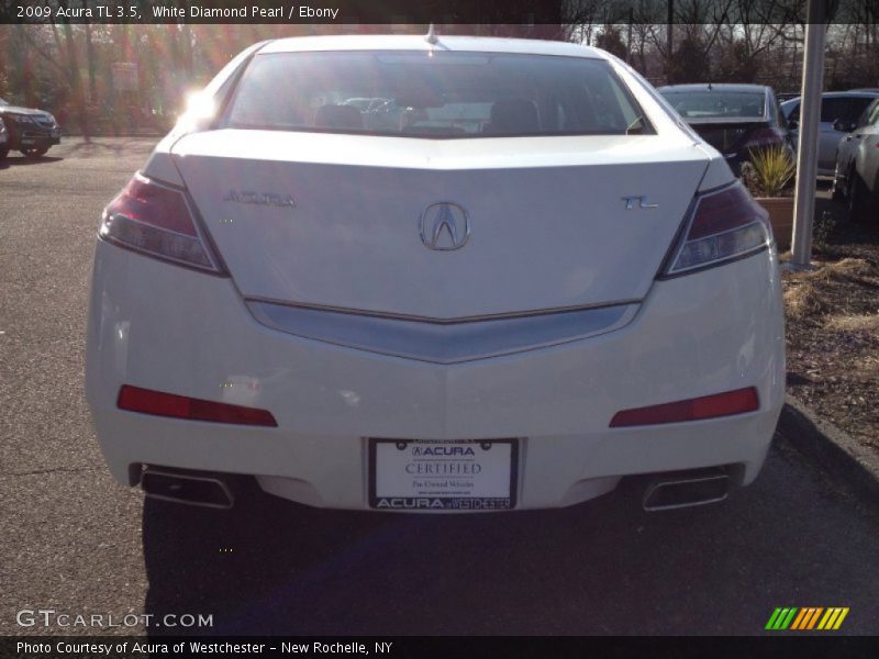 White Diamond Pearl / Ebony 2009 Acura TL 3.5