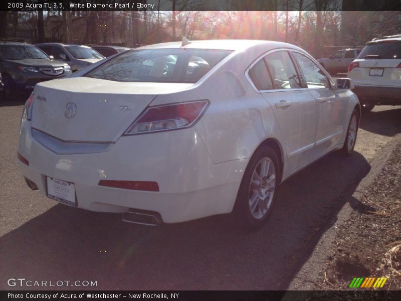 White Diamond Pearl / Ebony 2009 Acura TL 3.5