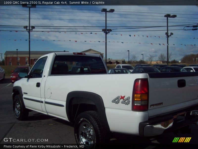 Summit White / Graphite 1999 GMC Sierra 2500 SL Regular Cab 4x4