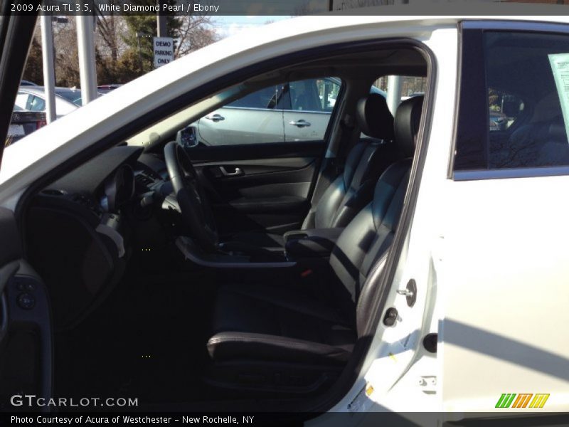White Diamond Pearl / Ebony 2009 Acura TL 3.5