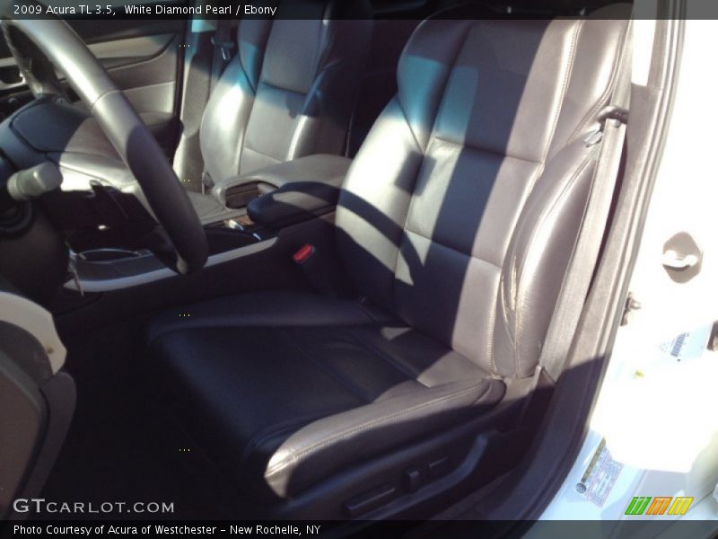 White Diamond Pearl / Ebony 2009 Acura TL 3.5