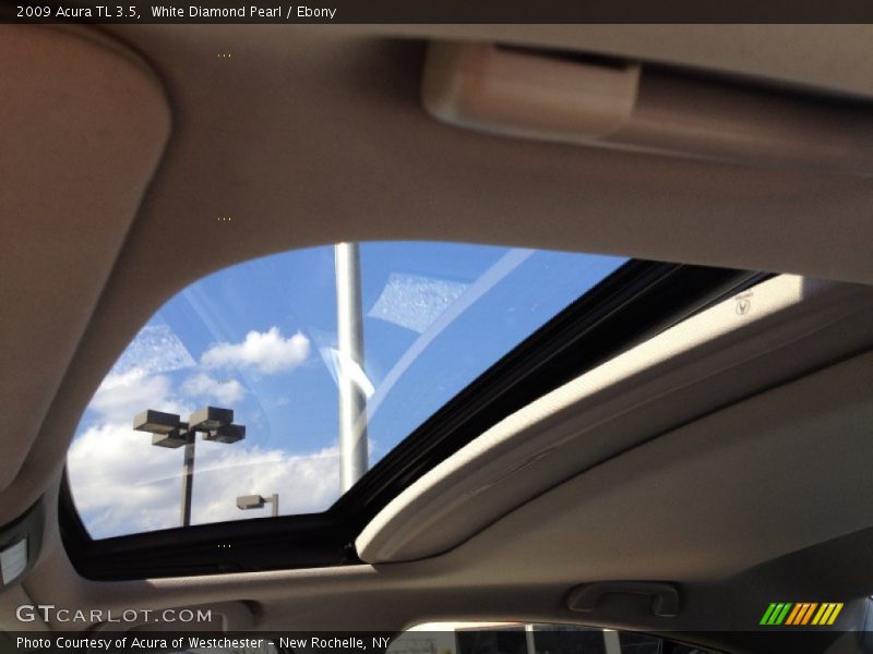 White Diamond Pearl / Ebony 2009 Acura TL 3.5