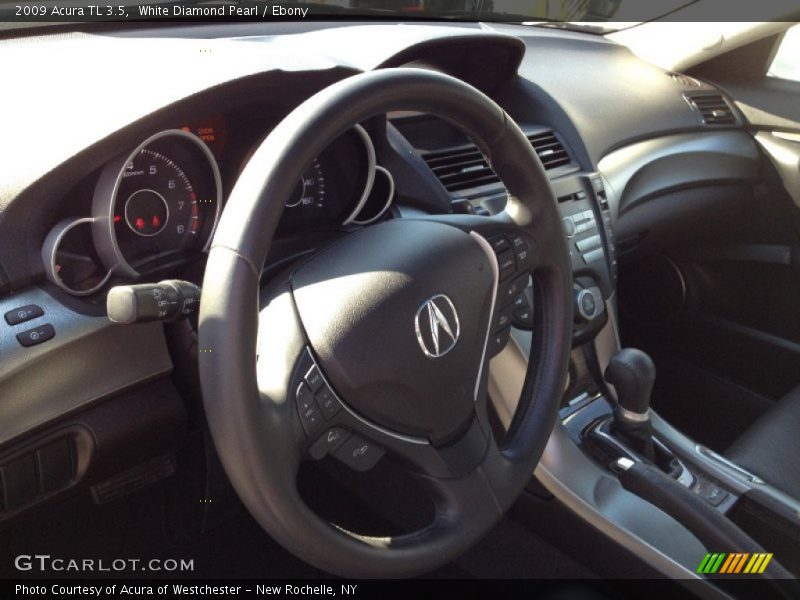 White Diamond Pearl / Ebony 2009 Acura TL 3.5
