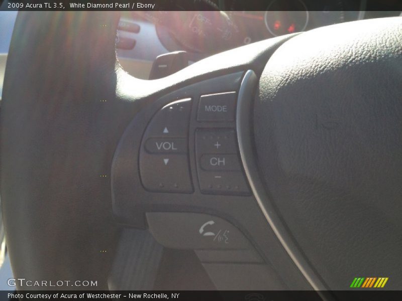 White Diamond Pearl / Ebony 2009 Acura TL 3.5