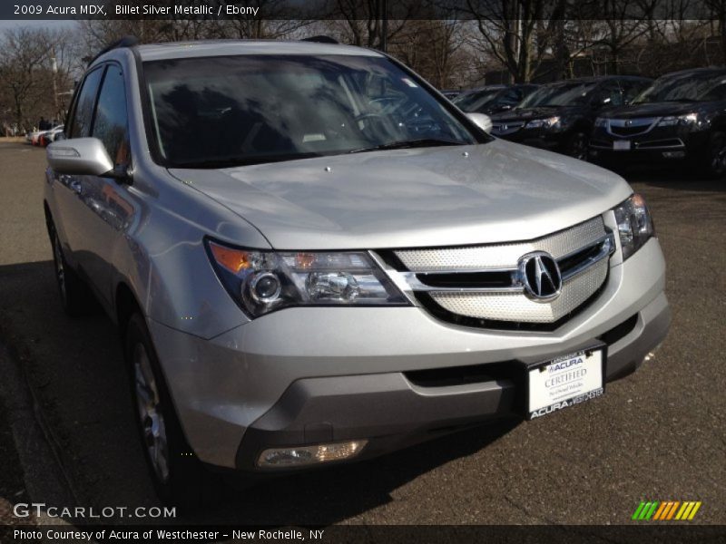 Billet Silver Metallic / Ebony 2009 Acura MDX