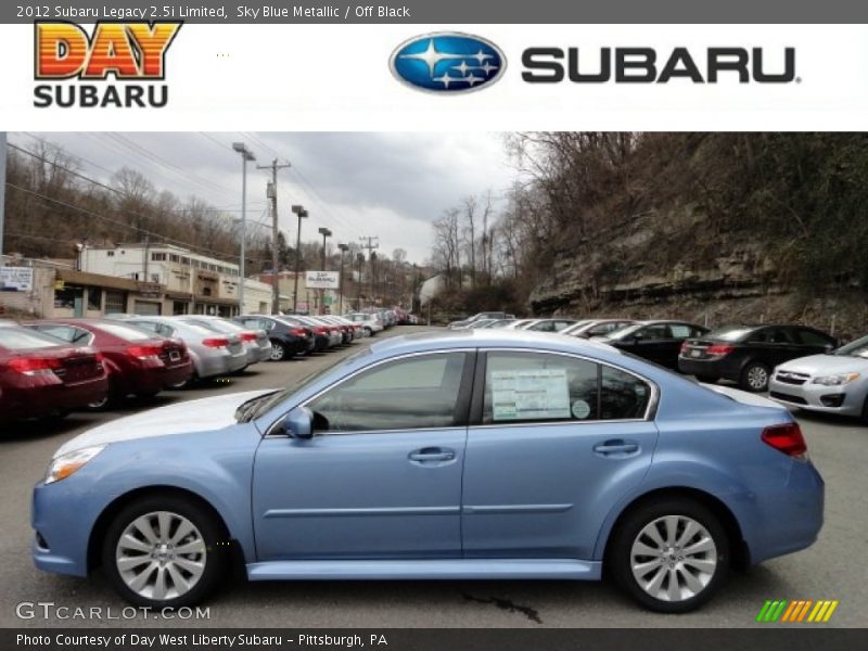Sky Blue Metallic / Off Black 2012 Subaru Legacy 2.5i Limited