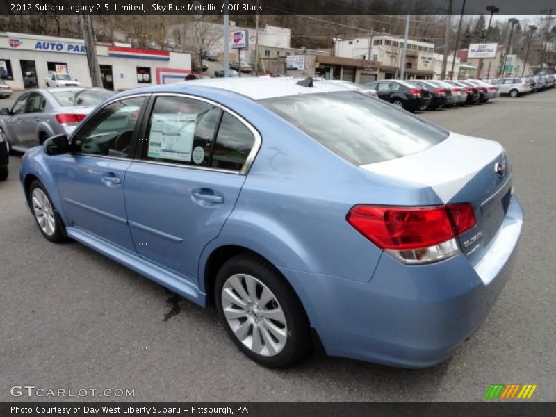 Sky Blue Metallic / Off Black 2012 Subaru Legacy 2.5i Limited