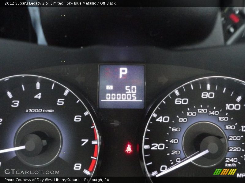 Sky Blue Metallic / Off Black 2012 Subaru Legacy 2.5i Limited