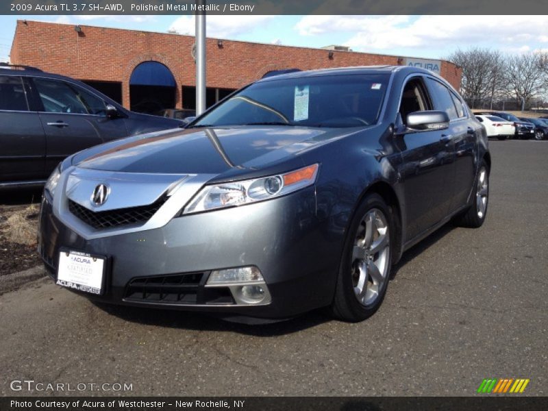Polished Metal Metallic / Ebony 2009 Acura TL 3.7 SH-AWD