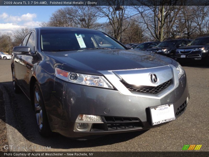 Polished Metal Metallic / Ebony 2009 Acura TL 3.7 SH-AWD