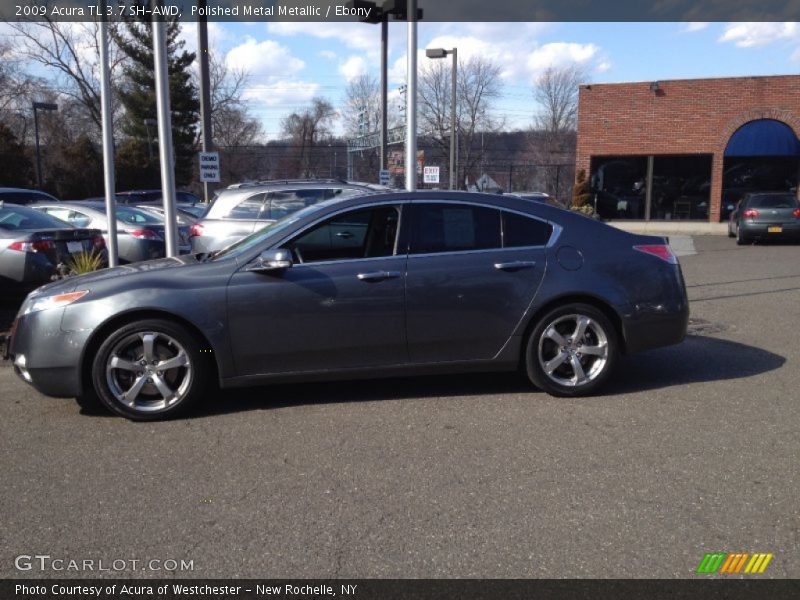 Polished Metal Metallic / Ebony 2009 Acura TL 3.7 SH-AWD