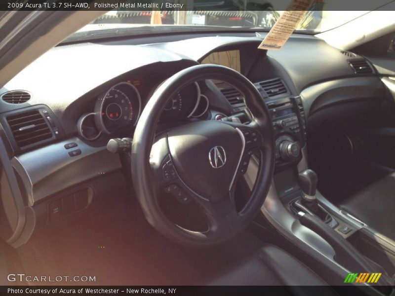 Polished Metal Metallic / Ebony 2009 Acura TL 3.7 SH-AWD