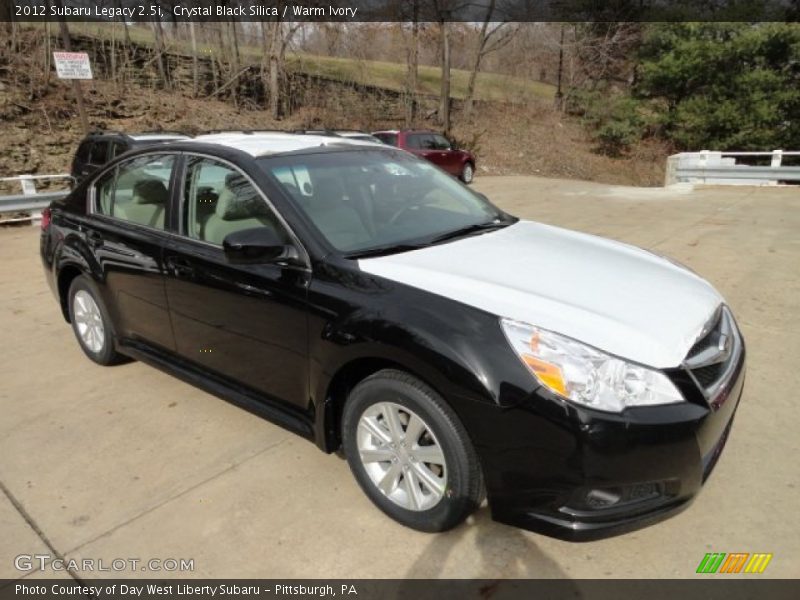 Crystal Black Silica / Warm Ivory 2012 Subaru Legacy 2.5i