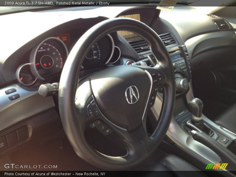 Polished Metal Metallic / Ebony 2009 Acura TL 3.7 SH-AWD