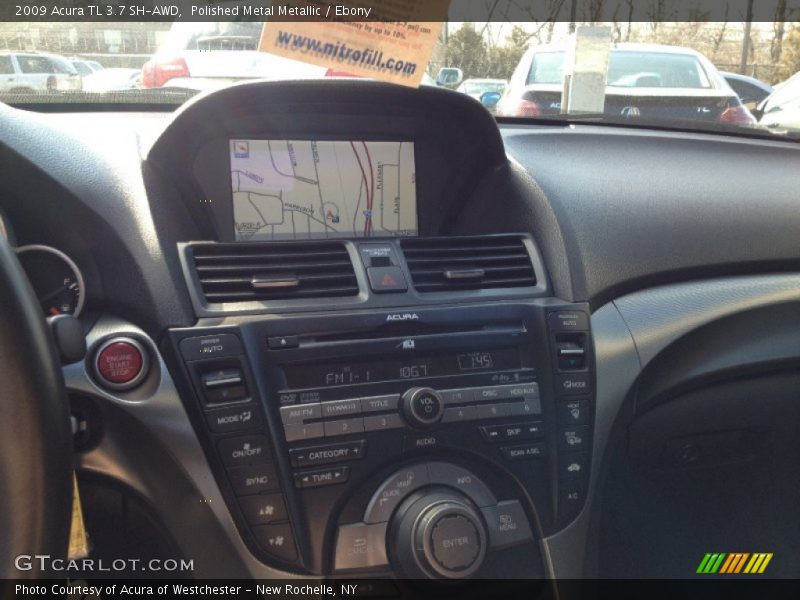 Polished Metal Metallic / Ebony 2009 Acura TL 3.7 SH-AWD