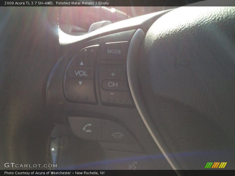 Polished Metal Metallic / Ebony 2009 Acura TL 3.7 SH-AWD