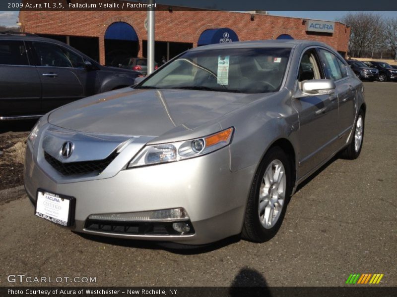 Palladium Metallic / Parchment 2009 Acura TL 3.5