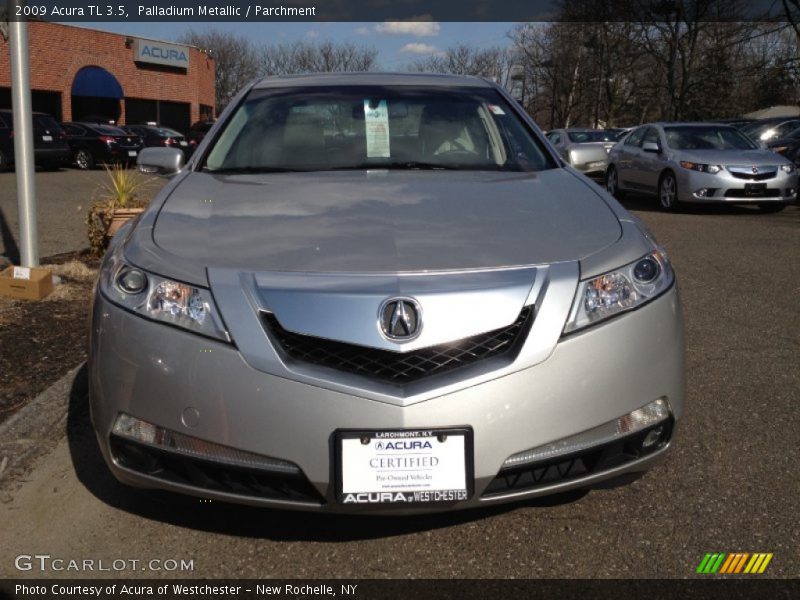 Palladium Metallic / Parchment 2009 Acura TL 3.5