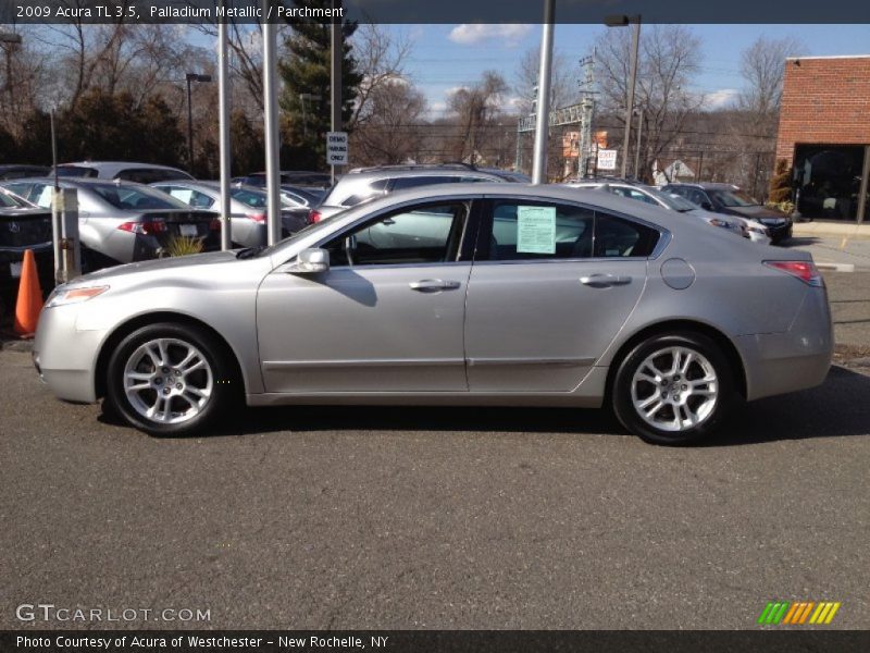 Palladium Metallic / Parchment 2009 Acura TL 3.5