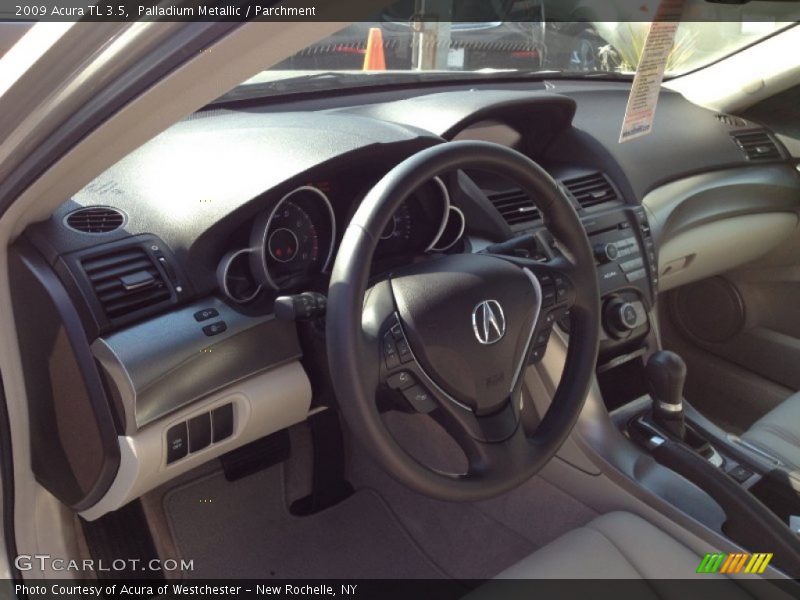 Palladium Metallic / Parchment 2009 Acura TL 3.5