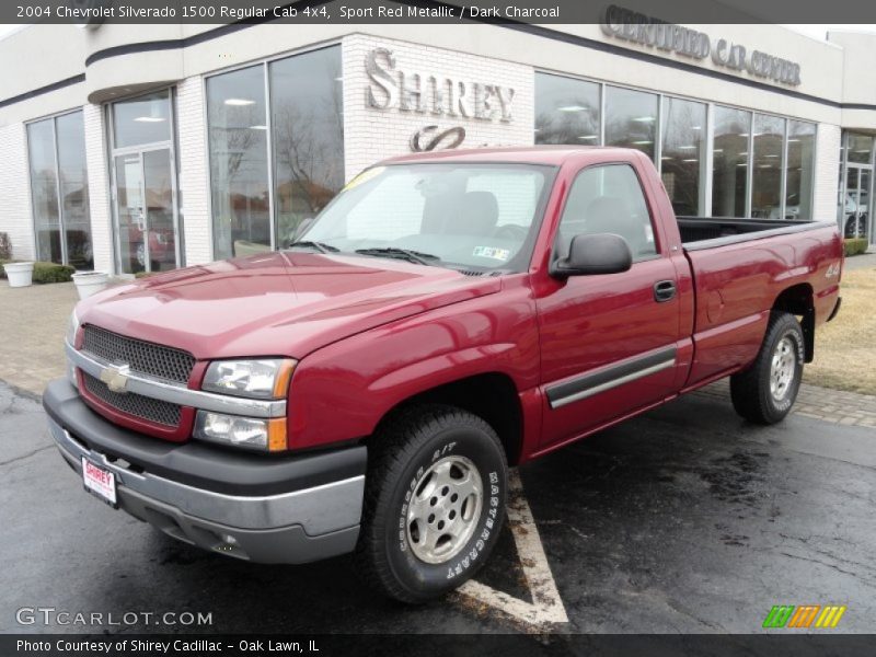 Sport Red Metallic / Dark Charcoal 2004 Chevrolet Silverado 1500 Regular Cab 4x4