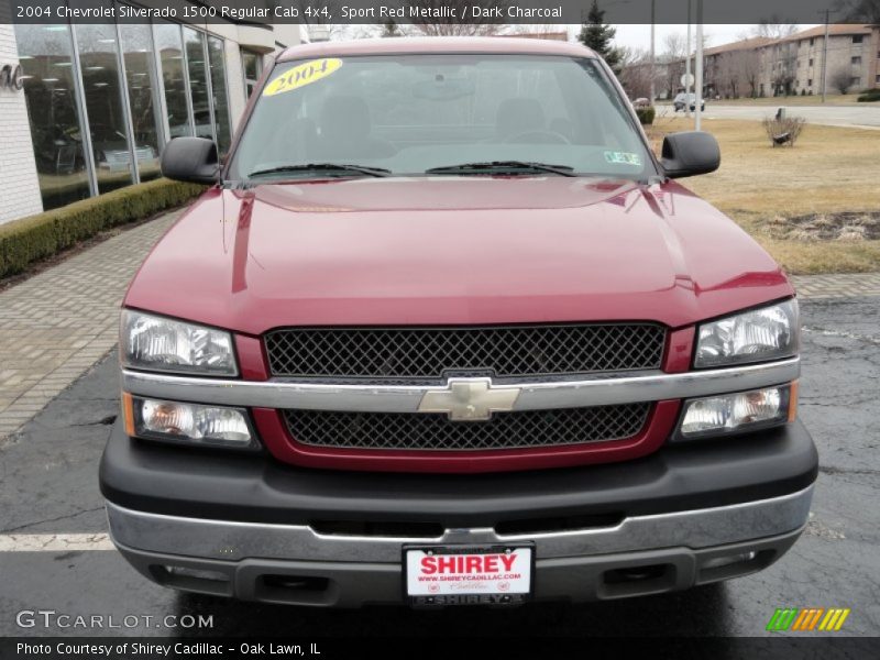 Sport Red Metallic / Dark Charcoal 2004 Chevrolet Silverado 1500 Regular Cab 4x4