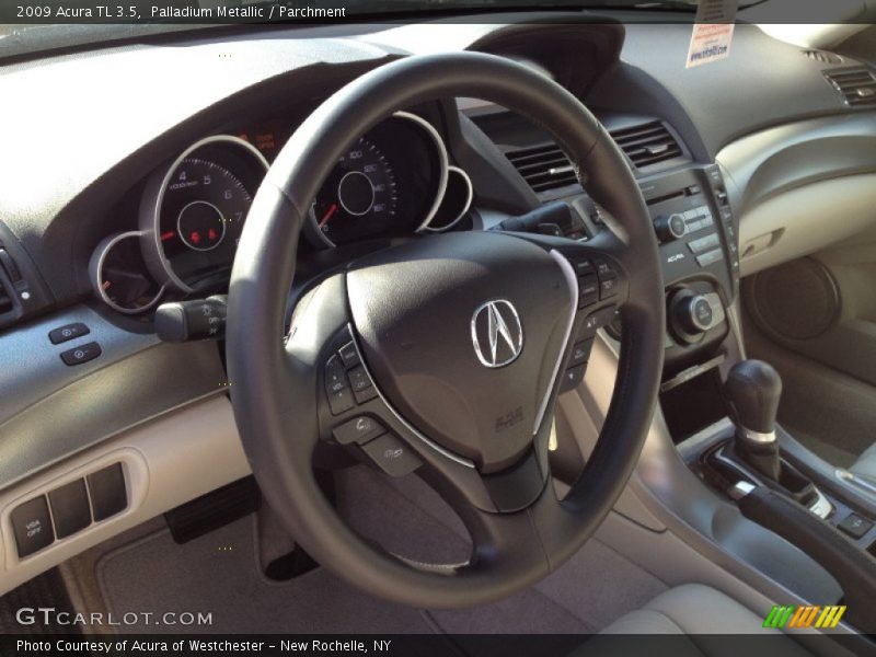 Palladium Metallic / Parchment 2009 Acura TL 3.5