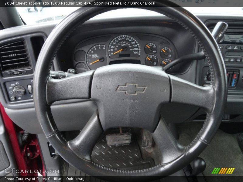 Sport Red Metallic / Dark Charcoal 2004 Chevrolet Silverado 1500 Regular Cab 4x4