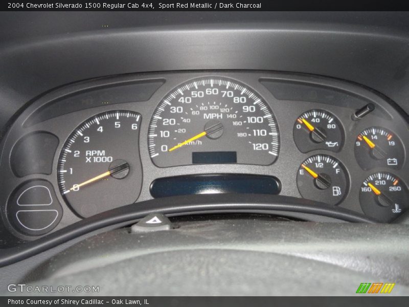 Sport Red Metallic / Dark Charcoal 2004 Chevrolet Silverado 1500 Regular Cab 4x4