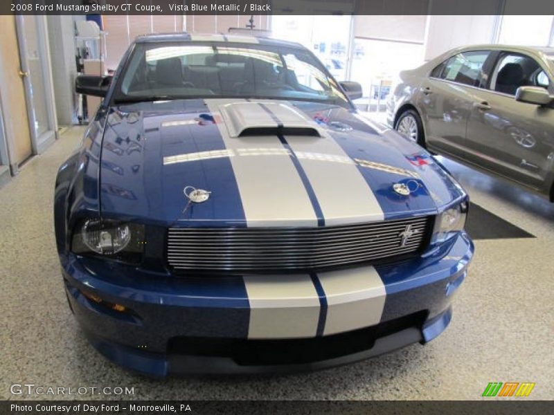 Vista Blue Metallic / Black 2008 Ford Mustang Shelby GT Coupe
