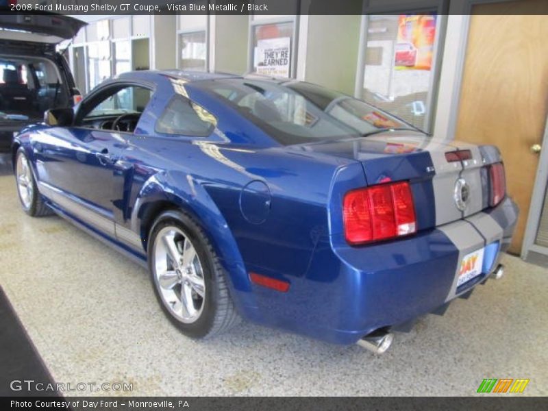 Vista Blue Metallic / Black 2008 Ford Mustang Shelby GT Coupe