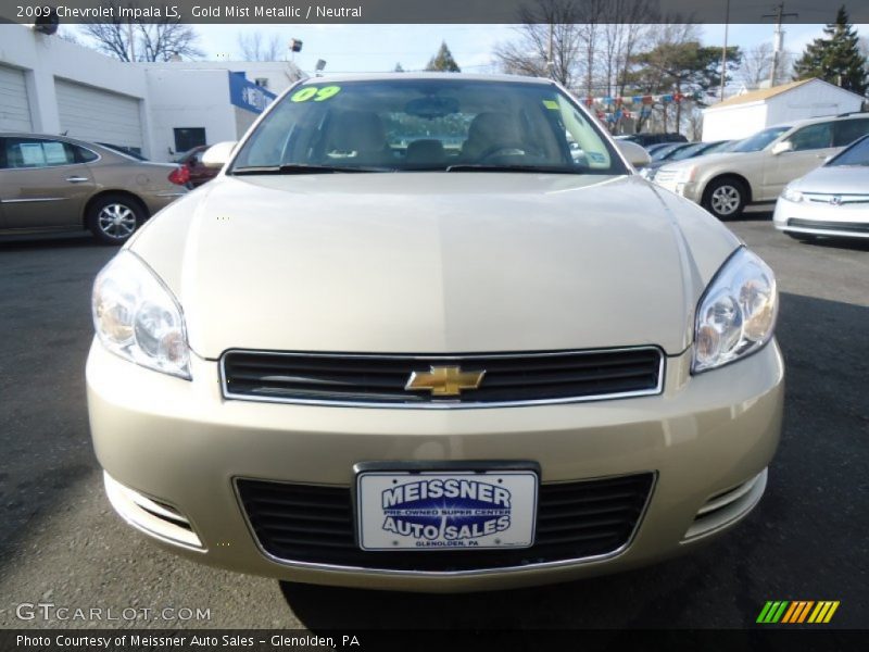 Gold Mist Metallic / Neutral 2009 Chevrolet Impala LS