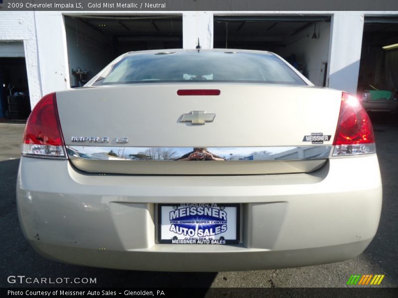 Gold Mist Metallic / Neutral 2009 Chevrolet Impala LS