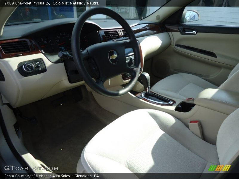 Gold Mist Metallic / Neutral 2009 Chevrolet Impala LS
