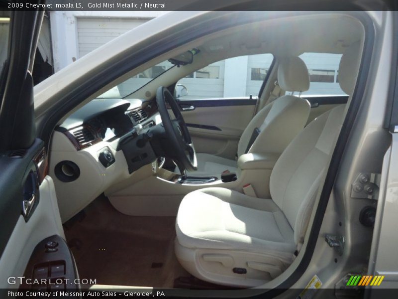 Gold Mist Metallic / Neutral 2009 Chevrolet Impala LS