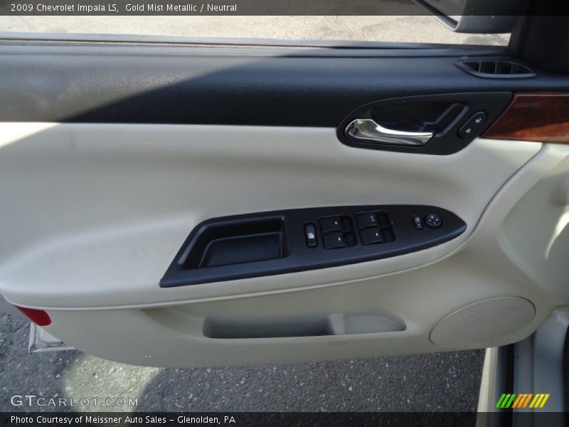Gold Mist Metallic / Neutral 2009 Chevrolet Impala LS