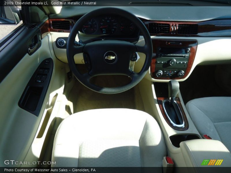 Gold Mist Metallic / Neutral 2009 Chevrolet Impala LS