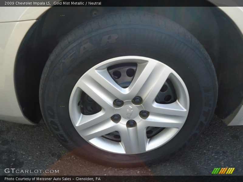 Gold Mist Metallic / Neutral 2009 Chevrolet Impala LS