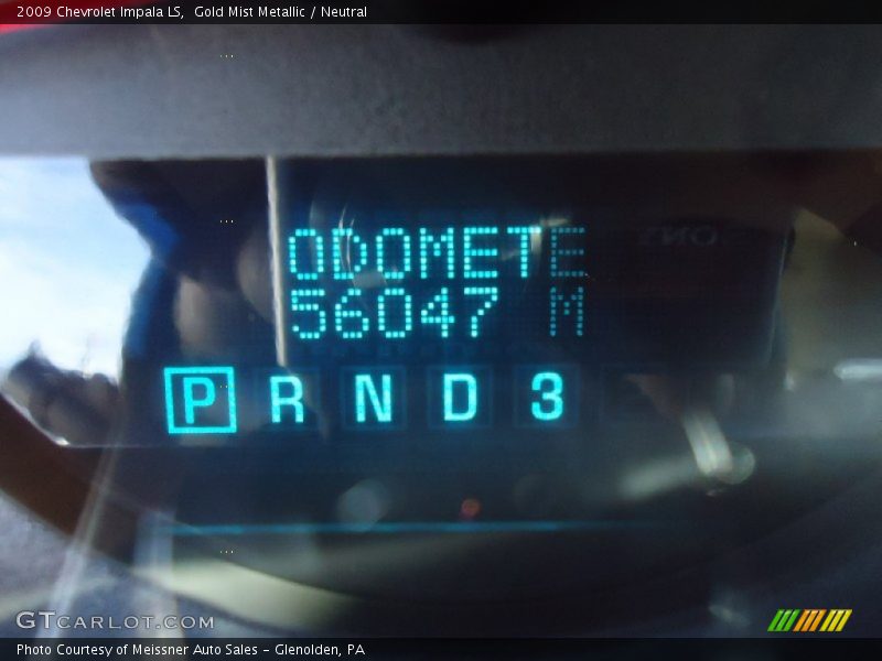 Gold Mist Metallic / Neutral 2009 Chevrolet Impala LS