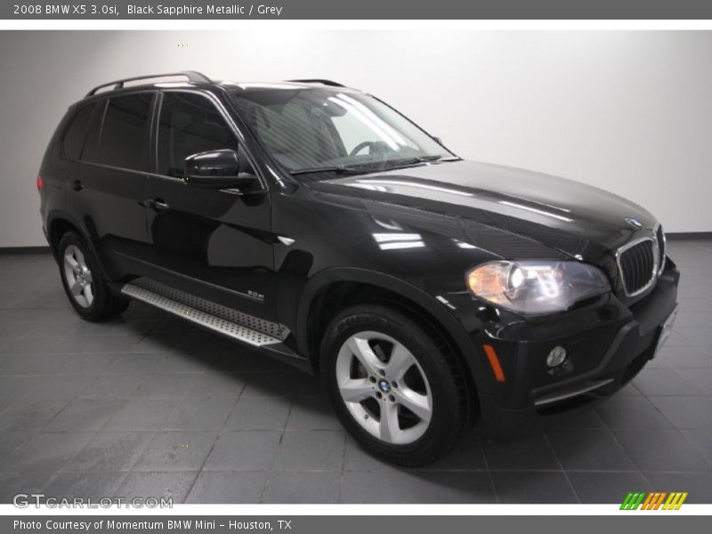 Black Sapphire Metallic / Grey 2008 BMW X5 3.0si